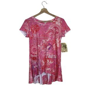 One World Taurus Tunic Top Blouse Hi Low Skirted Astrology Zodiac Astrology Art